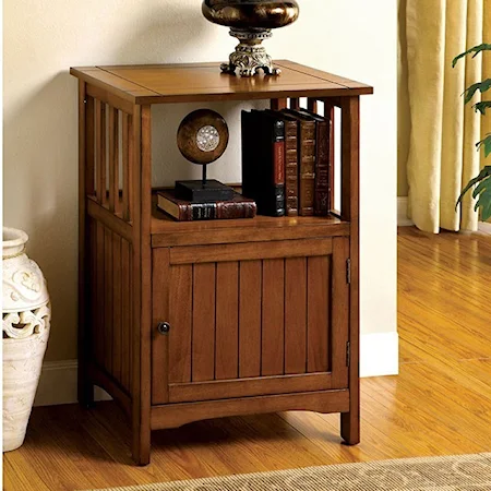 Telephone Stand End Table with Hide-Away Storage